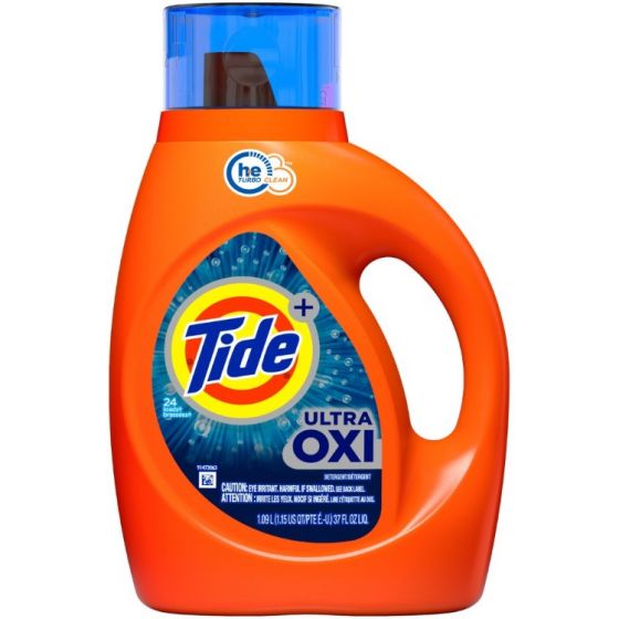 Tide Ultra Oxi Liquid Detergent, 24 Loads 37 Fl Oz