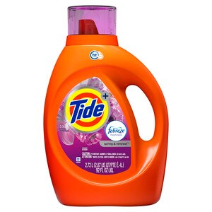 Tide Plus Febreze Freshness Spring & Renewal HE Turbo Clean Liquid Laundry, 92 OZ